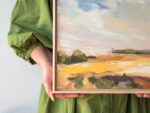 „Sommerwind I“ – Original Ölgemälde im Schattenfugenrahmen, Unikat – Bild 2
