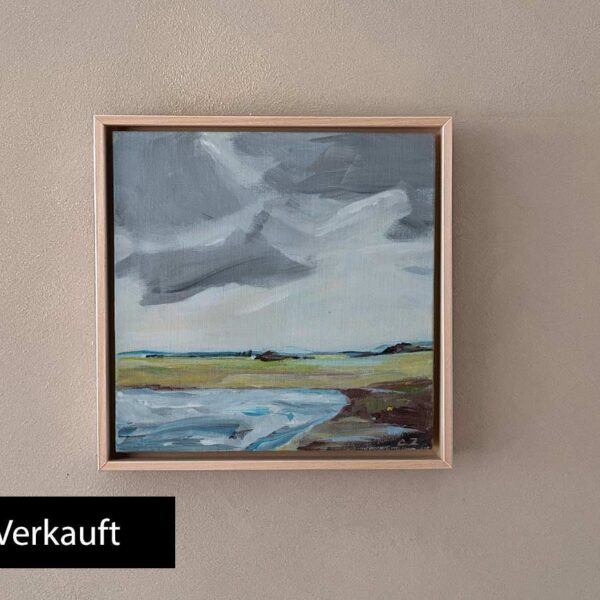 "See & Wolke 1" Acryl auf Leinwand, Unikat