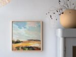 „Sommerwind I“ – Original Ölgemälde im Schattenfugenrahmen, Unikat – Bild 3