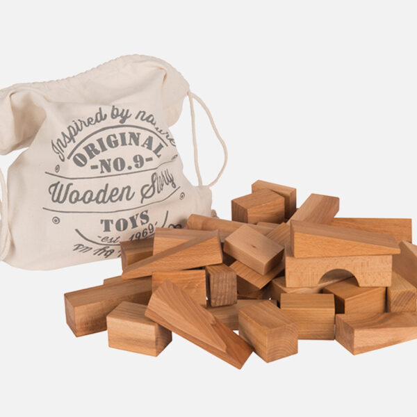 Bauklötze Natur XL, 50 Stück WOODEN STORY