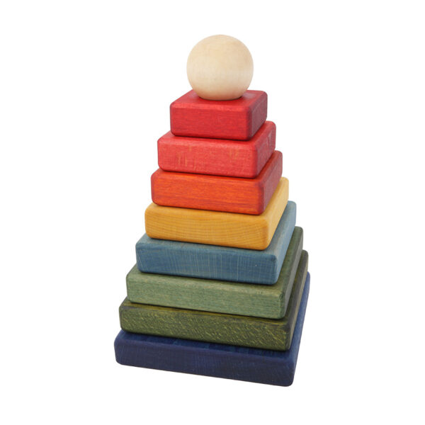 Stapelpyramide Regenbogen, WOODEN STORY