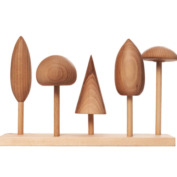 Holzbäume Steckspiel Montessori, WOODEN STORY