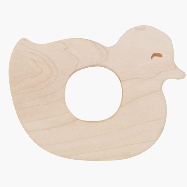 TEETHER Baby Duck Holzbeißring, WOODEN STORY