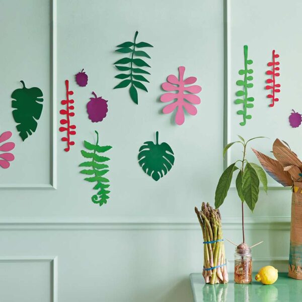 Tropical Leaves Pop out, Wanddeko