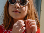 Cream Kindersonnenbrille, YEYE in Mini Kyomo Etui – Bild 4