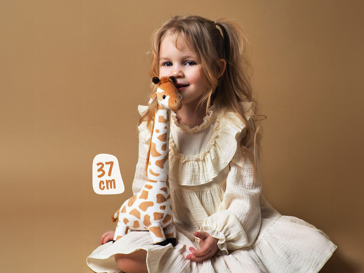 Giraffe-Stofftier-Orange-Toys.jpg Giraffe, 37cm – Bild 1