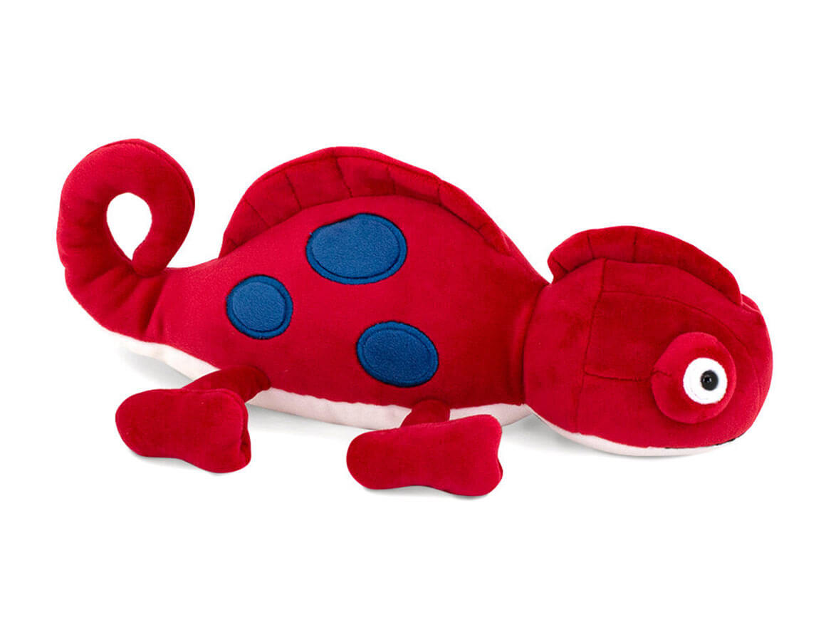 Kameleon-Kuscheltier-Filipok.jpg Rotes Chamäleon, 30cm – Bild 1