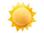 Kissen Sonne, 55 cm – Bild 3