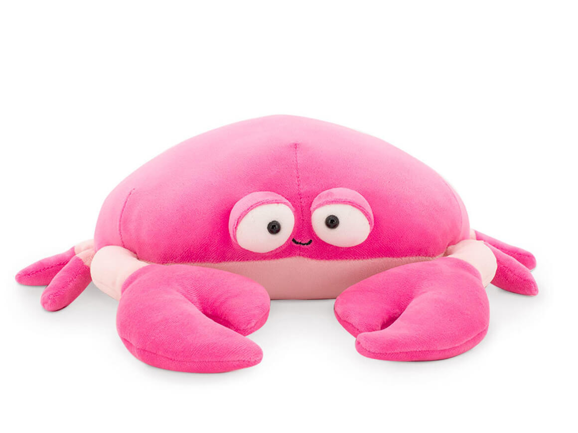 Krabbe-Kuscheltier-Orange-Toys.jpg Rosa Krabbe, 33cm – Bild 1
