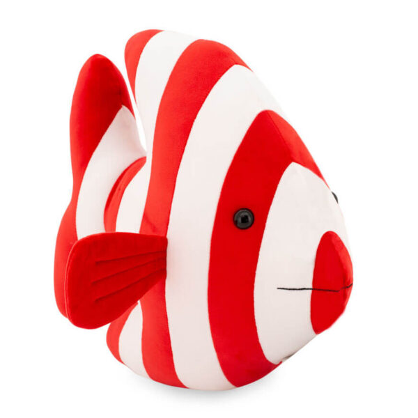 Kuschelkissen - Gestreifter Fisch rot, 40cm