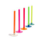 5 Mini Candles, Color Mix NEON