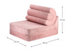 Flipster Kindersessel cord Rosa Mousse – Bild 2