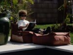 Outdoor Sitzsack & Ottoman-Set Farbe Granatapfel – Bild 5