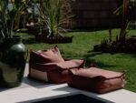 Outdoor Sitzsack & Ottoman-Set Farbe Granatapfel – Bild 4