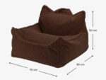 Kindersessel & Sitzsack, Haselnussbraun – Bild 8