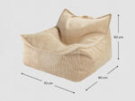 Kindersessel & Sitzsack, cord brown sugar – Bild 10
