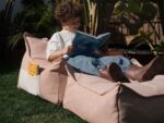 Outdoor Sitzsack & Ottoman-Set Farbe Seashell – Bild 3