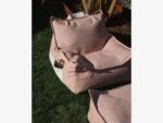 Outdoor Sitzsack & Ottoman-Set Farbe Seashell – Bild 6