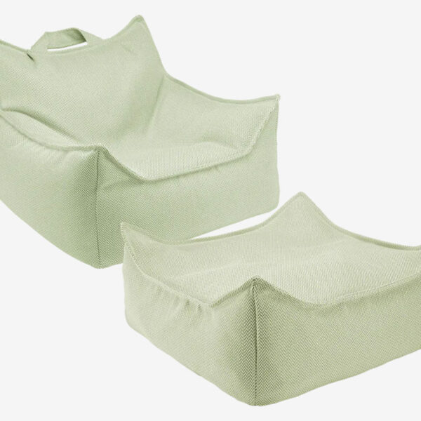Outdoor Sitzsack & Ottoman-Set Farbe Herba