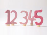 Rosa Zahlenstecker Set 1-5