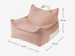 Outdoor Sitzsack Farbe Seashell – Bild 3