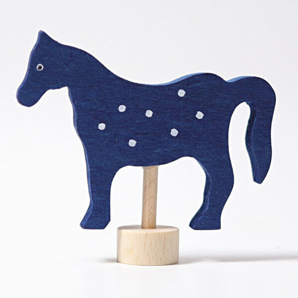 Steckfigur blaues Pferd