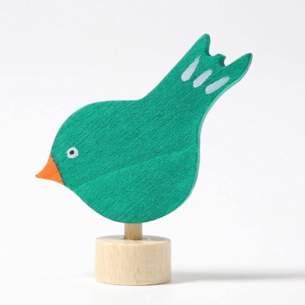 Steckfigur pickender Vogel