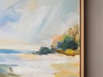„Strand I“ – Original Ölgemälde im Schattenfugenrahmen, Unikat – Bild 3