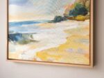 „Strand I“ – Original Ölgemälde im Schattenfugenrahmen, Unikat – Bild 2