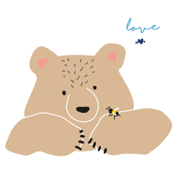 MIMI'lou Wandsticker OURS IN LOVE, groß