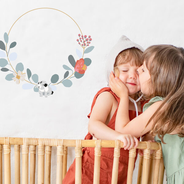 MIMI'lou Wandsticker Blumenkranz NILS