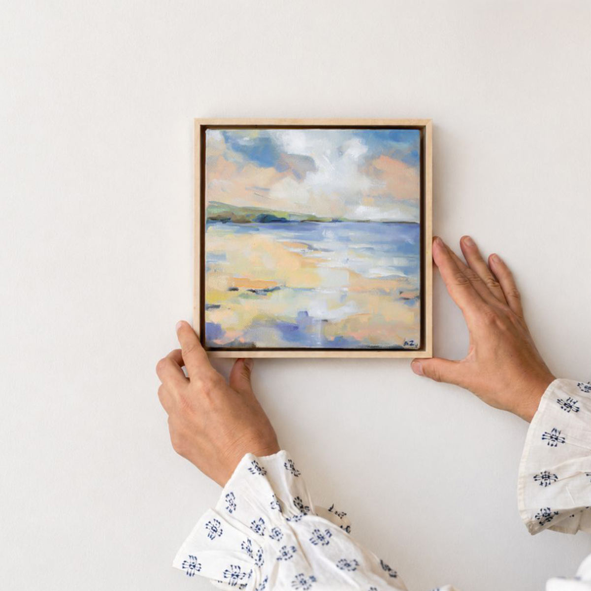 Oelbild-Kueste.jpg Strand III – Original Ölgemälde auf Leinwand – Bild 1