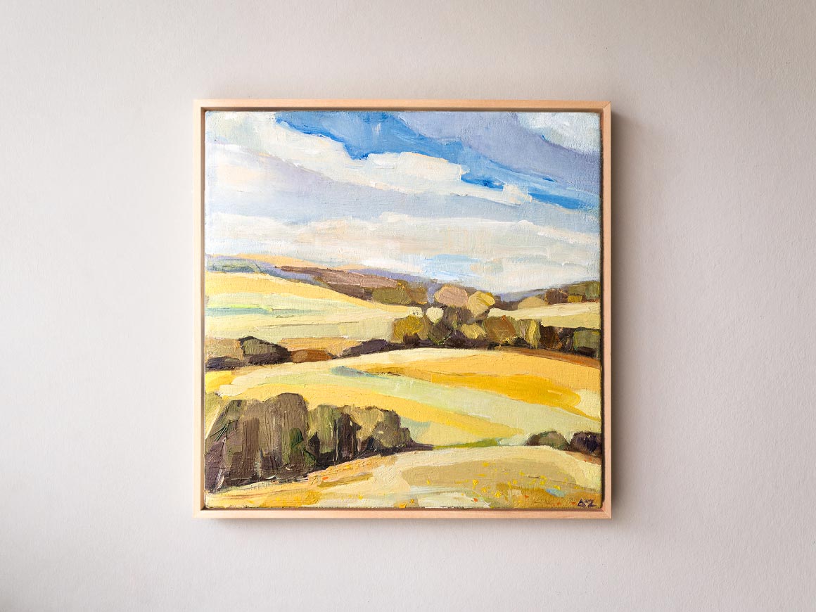 Oelbild-Weites-Landschaft-kaufen.jpg "Weites Land I" Öl auf Leinwand, Unikat – Bild 1
