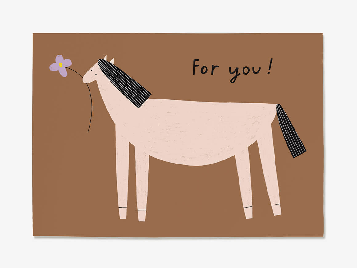 Postkarte-For-You-Pferd-NUUKK.jpg Postkarte „For You – Pferd“ – Bild 1