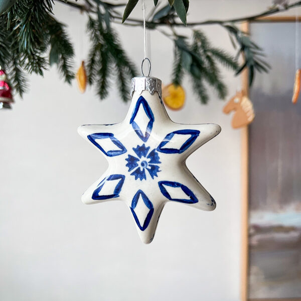Weihnachtsschmuck STERNE aus Keramik