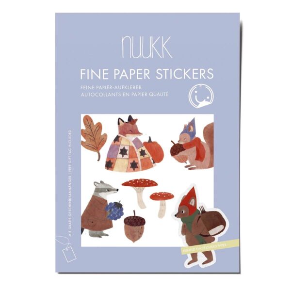 Stickerbogen Waldbewohner | 3 Bögen, NUUKK