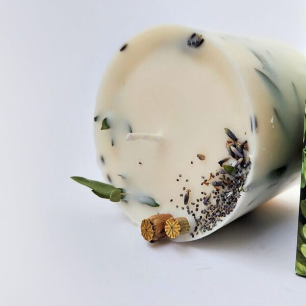 Telmas Botanica, Duftkerze Wiesenblumen & Lavendel, groß