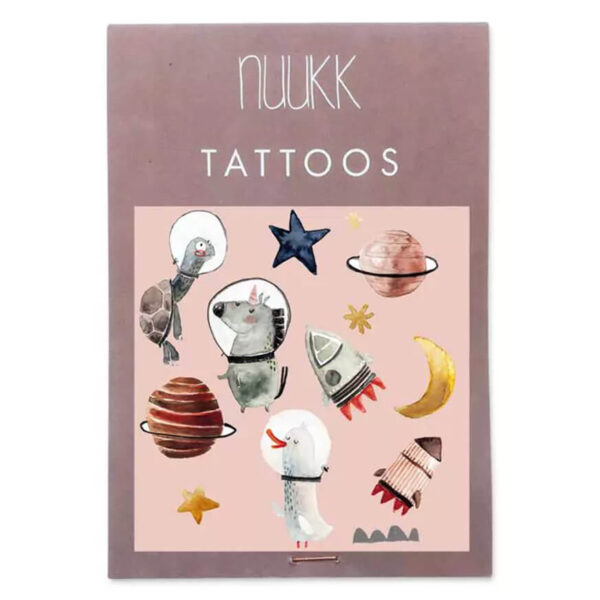 Vegane Kindertattoos Space, NUUKK