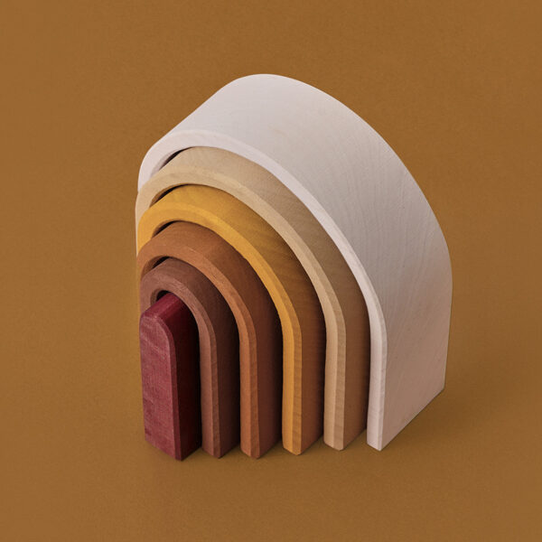 "Oval Rainbow" Stapelbogen Holz, RADUGA GREZ