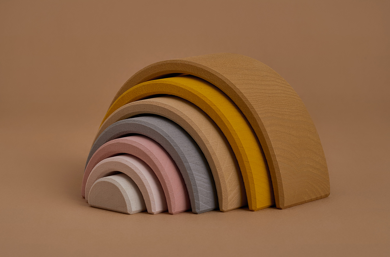 raduga-grez-Sand-Small-arch-stacker.jpg "Small Arch Sand" Stapelbogen Holz, RADUGA GREZ – Bild 1