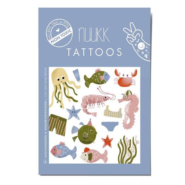 Kindertattoos “Meerestiere” NUUKK