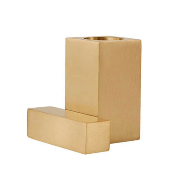 Square Solid Brass Kerzenhalter