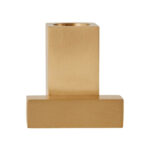 Square Solid Brass Kerzenhalter – Bild 2
