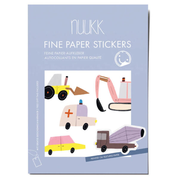 Stickerbogen „Autos“ | 3 Bögen, NUUKK
