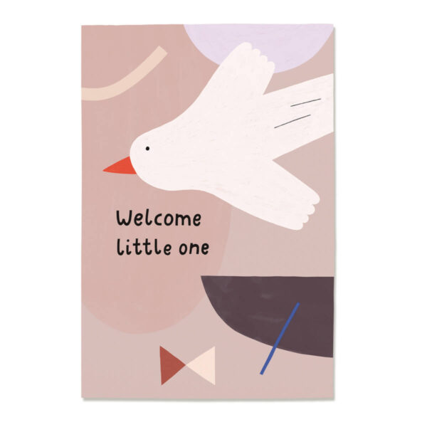 Postkarte „Baby Welcome“