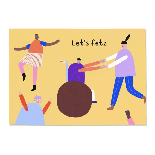Postkarte „Let’s Fetz“