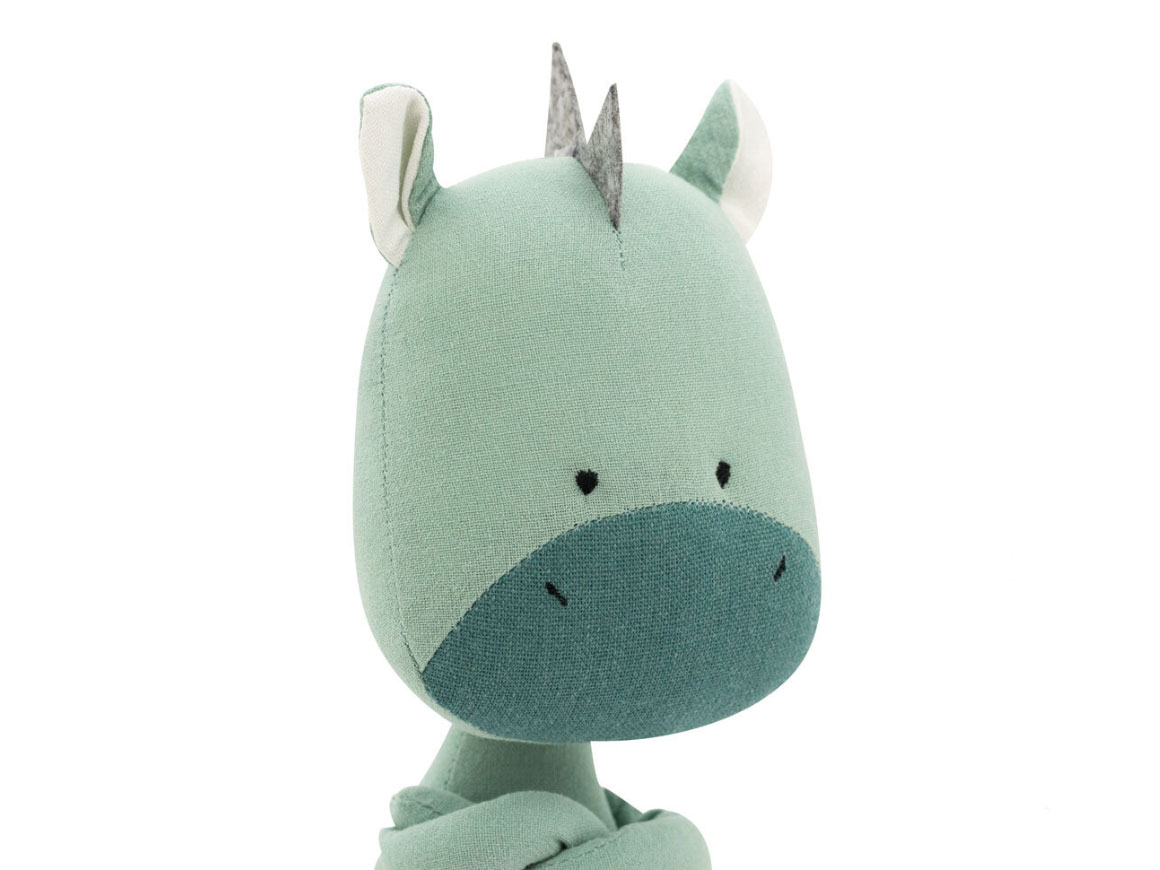 andy-drache-meerjungfrau-kuscheltier-orange-toys-Kopf Andy der Drachen – Meerjungfrau Kuscheltier (30 cm) – Bild 5