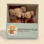 Geschenkset Schmusetuch und Rassel Elefant Ollie