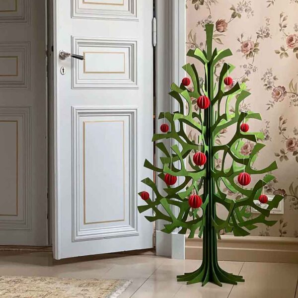 Lovi Spruce 120 cm großer Holz-Weihnachtsbaum aus FSC-Birken-Sperrholz
