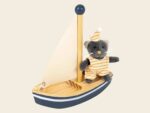 Malo die Katze im Boot